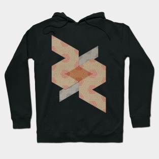 Abstract Triangle Sandy Pattern Hoodie